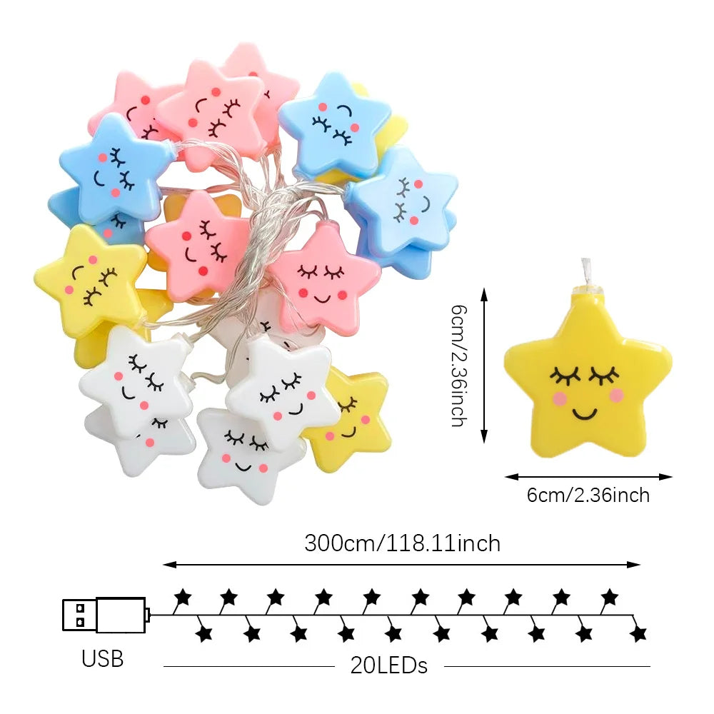 20LEDs Cloud/Star Light String