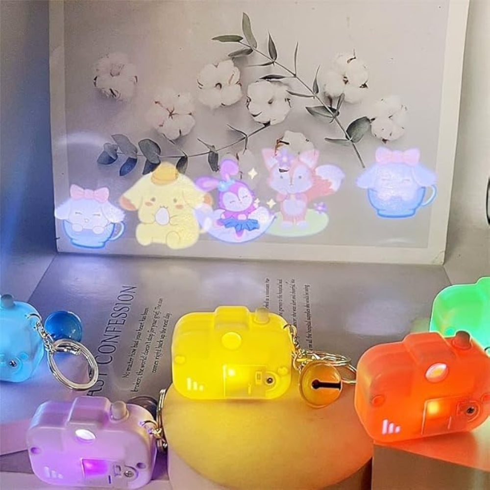 Fun Miniature Camera Keychain with Bright LED Light Effect & Durable Design