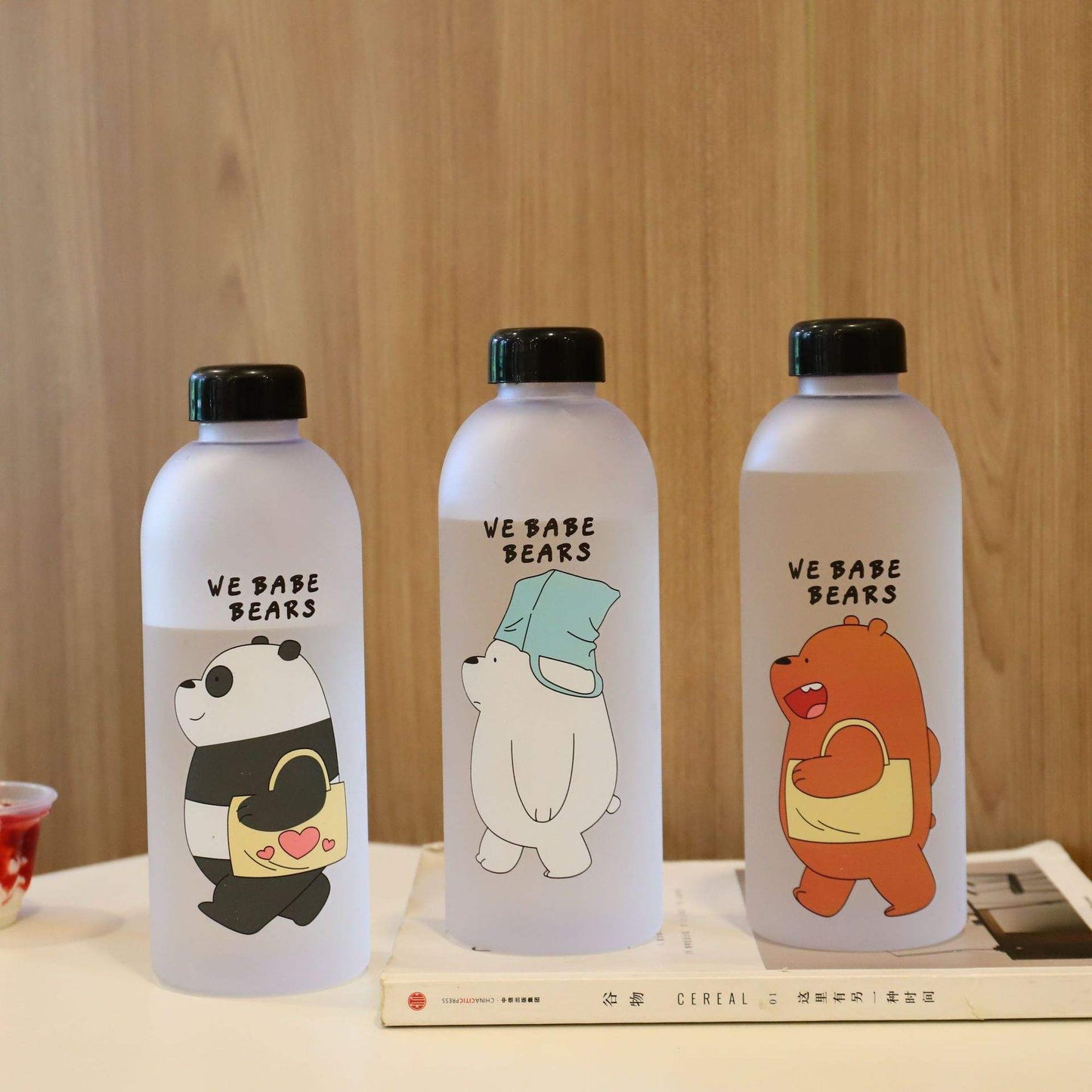2 in 1 Cute Panda Bottle With sipper