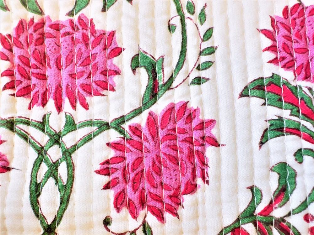 Pink Floral Laptop Pouch