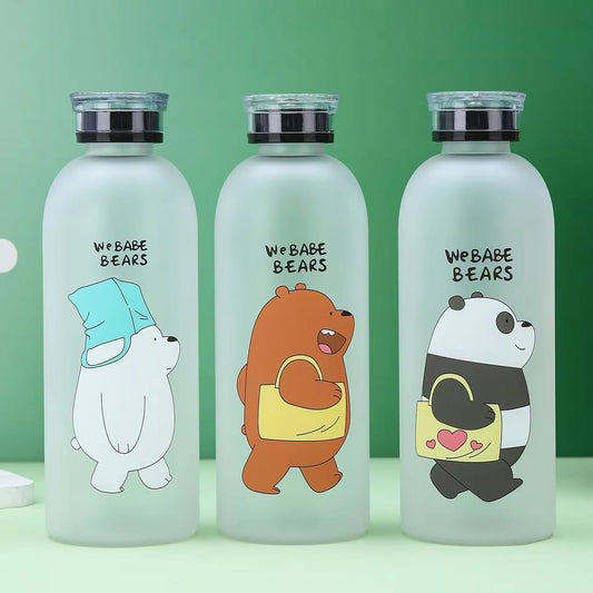 2 in 1 Cute Panda Bottle With sipper